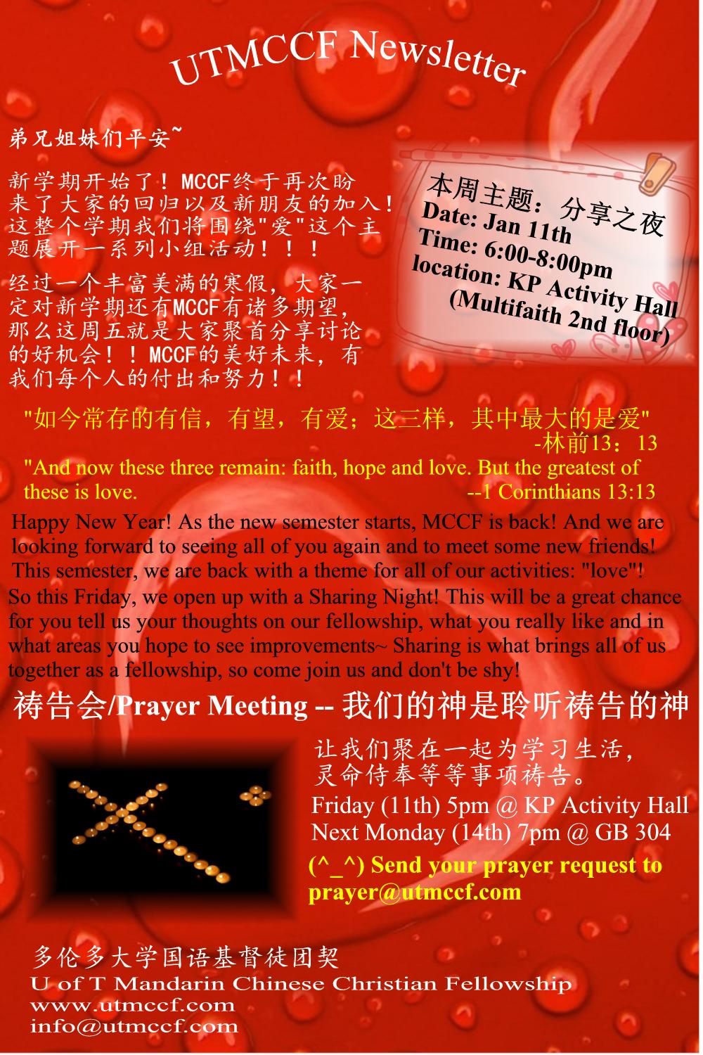 UTMCCF Jan11 Newsletter